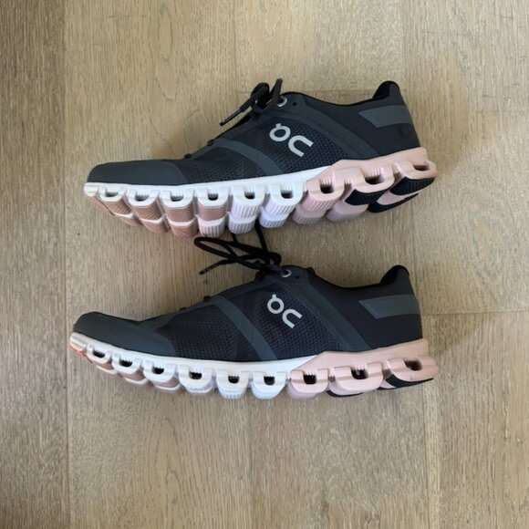 On Cloud Womens Cloudflow Gray Running Shoes Size 8,5 - Picture 2 of 6